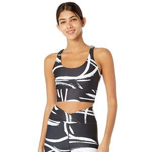 Year of Ours Gym Bra Abstract Black/White